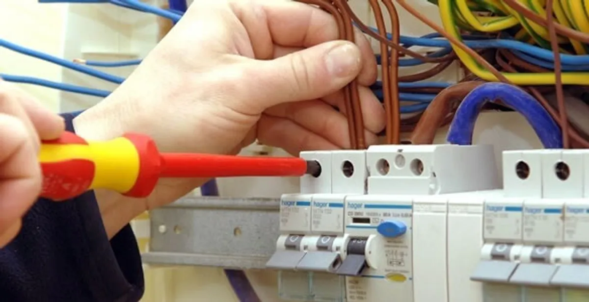 electrician services performing professional electrical panel wiring and connections in Boca Raton, FL