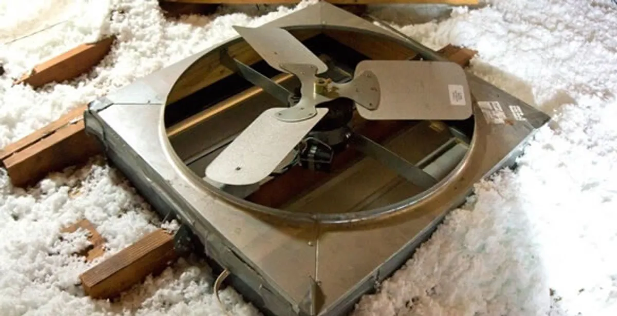 whole house fan installation services with attic-mounted ventilation unit in Boca Raton, FL