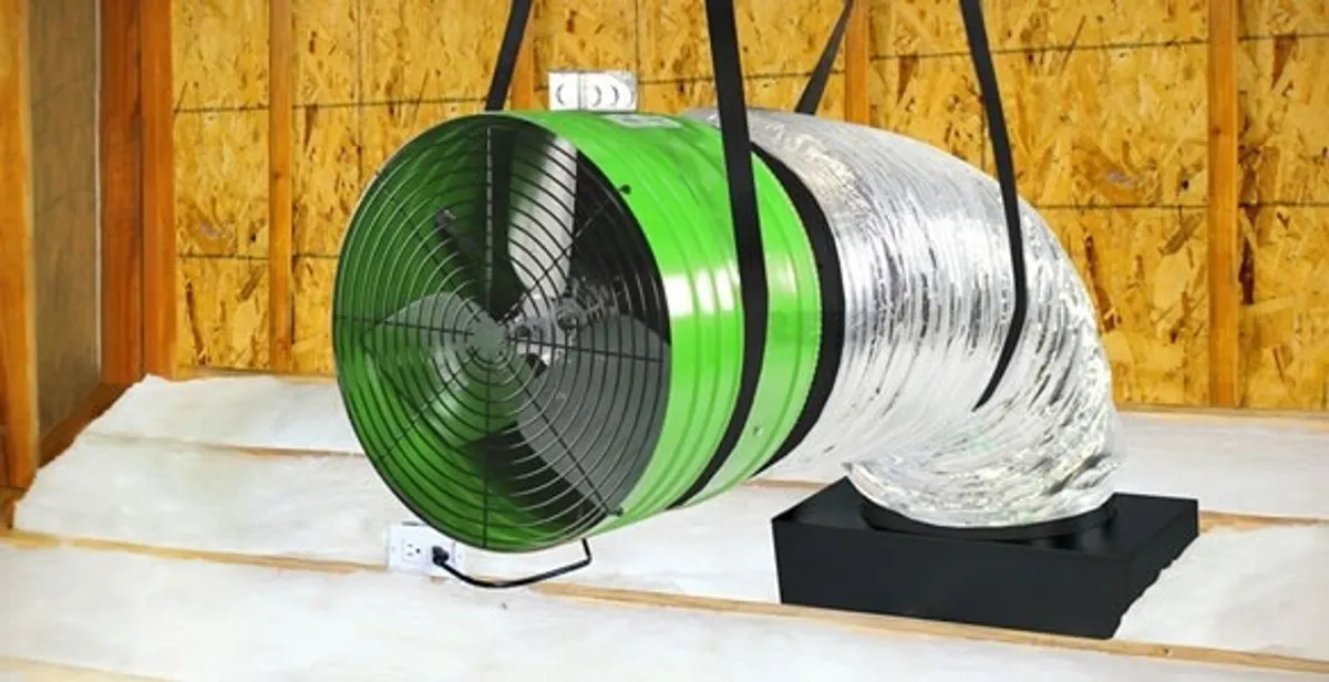 whole house fan installation services with professionally mounted ventilation fan system in Boca Raton, FL